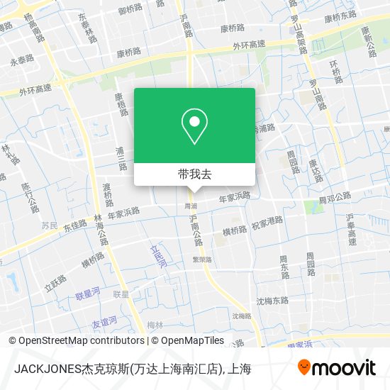 JACKJONES杰克琼斯(万达上海南汇店)地图