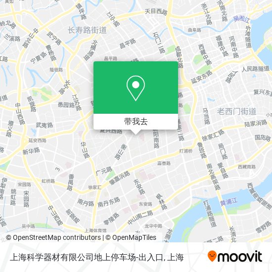 上海科学器材有限公司地上停车场-出入口地图