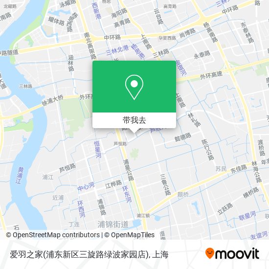 爱羽之家(浦东新区三旋路绿波家园店)地图