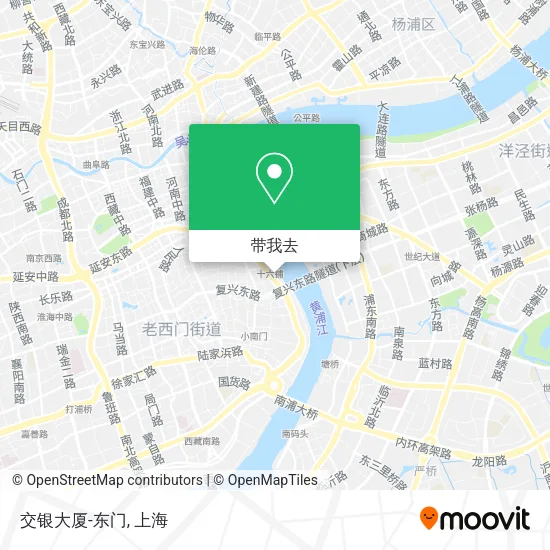 交银大厦-东门地图