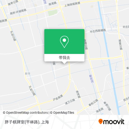 胖子棋牌室(平林路)地图