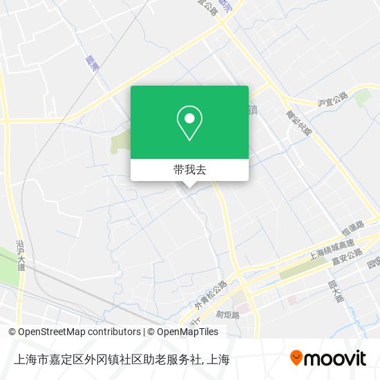 上海市嘉定区外冈镇社区助老服务社地图