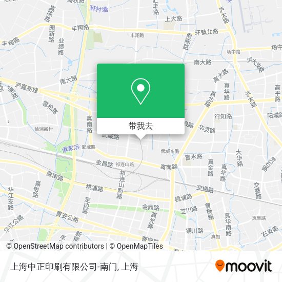 上海中正印刷有限公司-南门地图