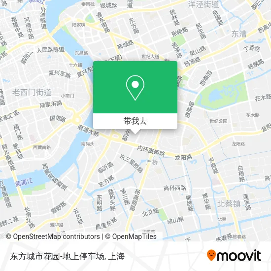 东方城市花园-地上停车场地图