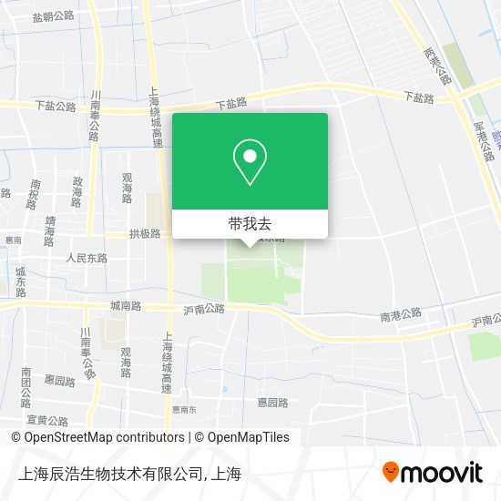 上海辰浩生物技术有限公司地图