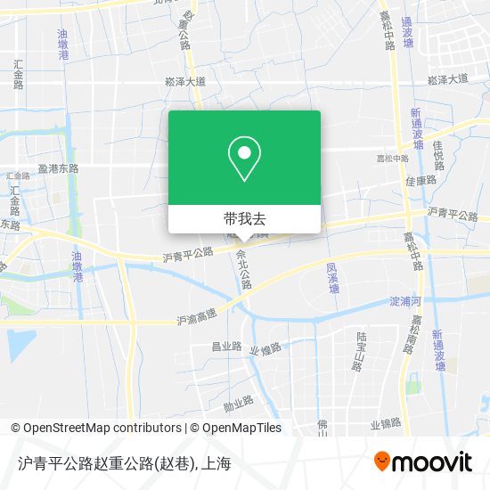 沪青平公路赵重公路(赵巷)地图