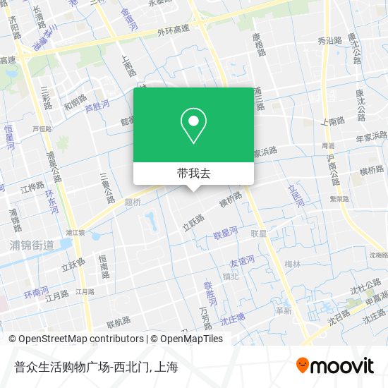 普众生活购物广场-西北门地图