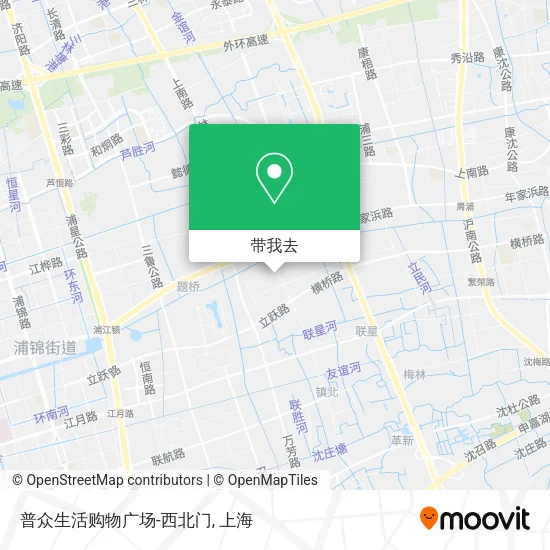 普众生活购物广场-西北门地图