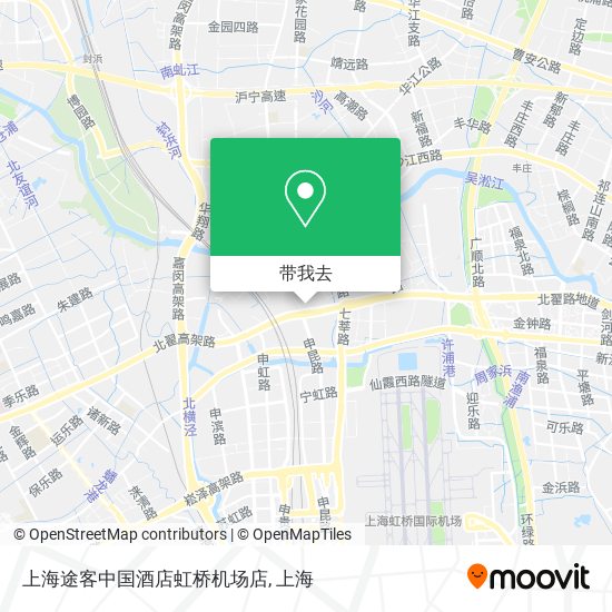 上海途客中国酒店虹桥机场店地图