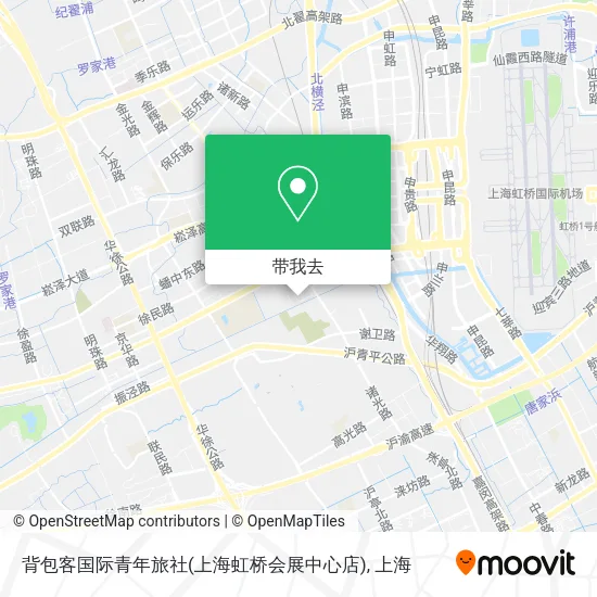 背包客国际青年旅社(上海虹桥会展中心店)地图
