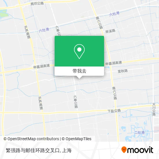 繁强路与邮佳环路交叉口地图