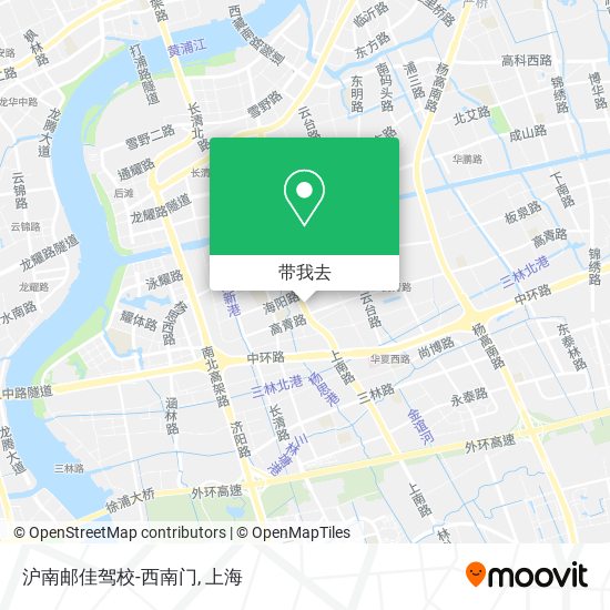 沪南邮佳驾校-西南门地图