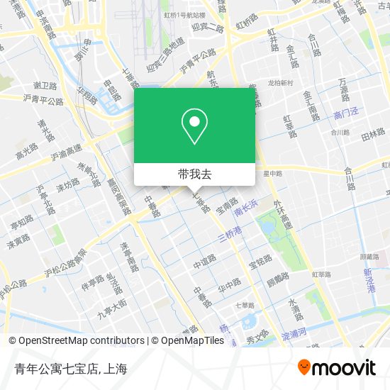 青年公寓七宝店地图