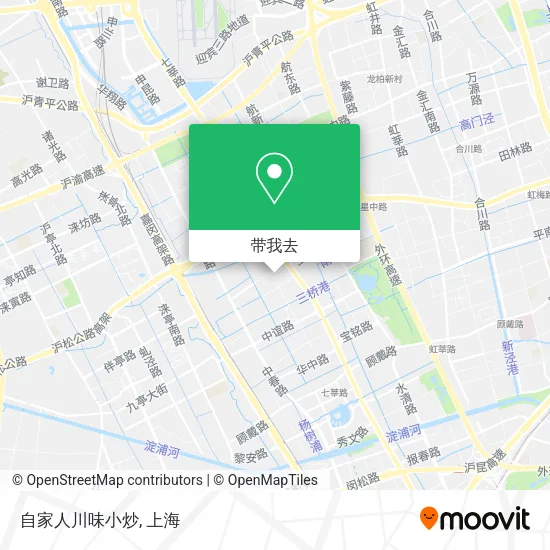 自家人川味小炒地图