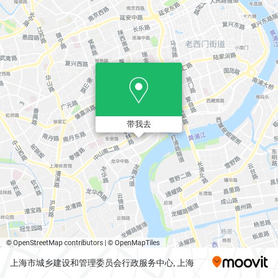 上海市城乡建设和管理委员会行政服务中心地图
