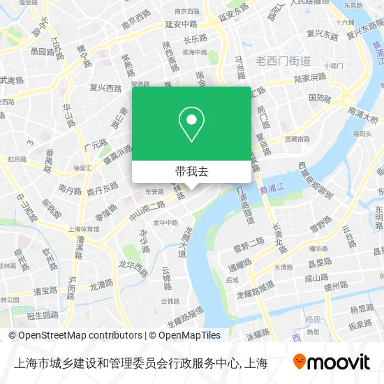 上海市城乡建设和管理委员会行政服务中心地图