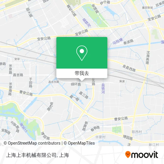 上海上丰机械有限公司地图