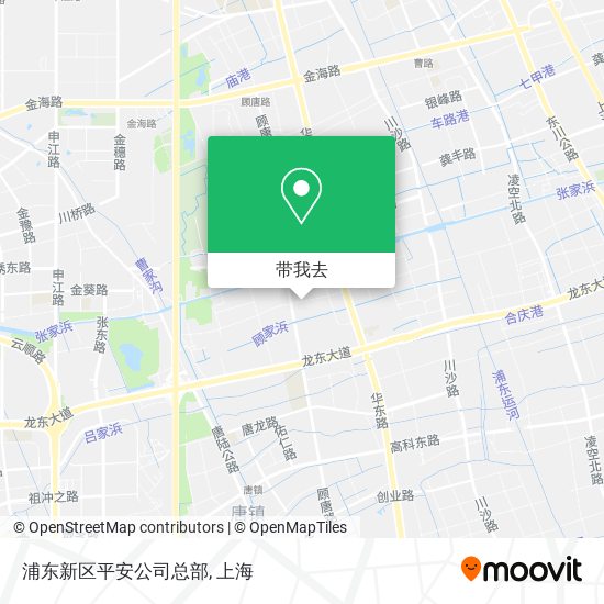 浦东新区平安公司总部地图