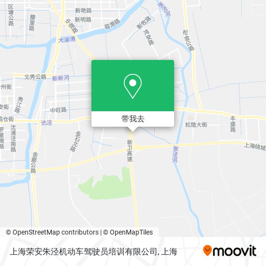 上海荣安朱泾机动车驾驶员培训有限公司地图