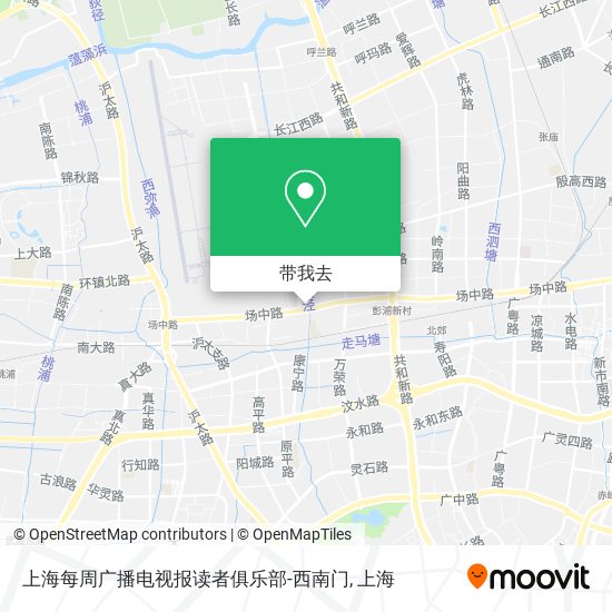 上海每周广播电视报读者俱乐部-西南门地图