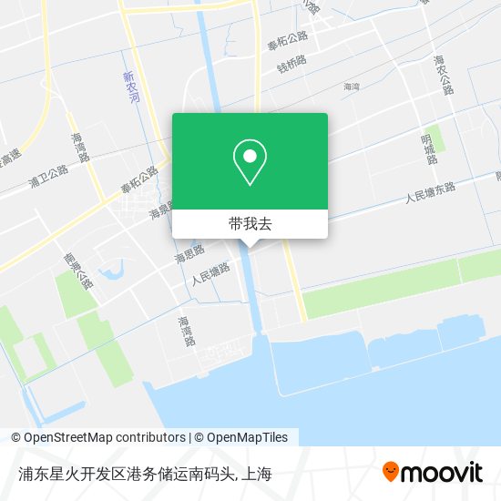 浦东星火开发区港务储运南码头地图