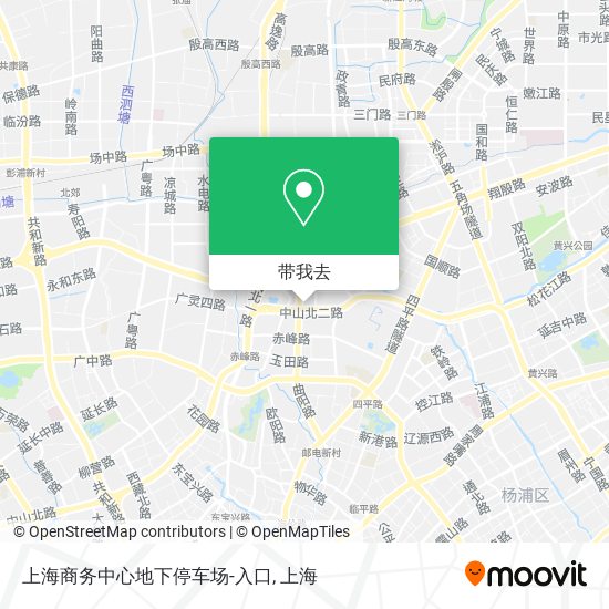 上海商务中心地下停车场-入口地图