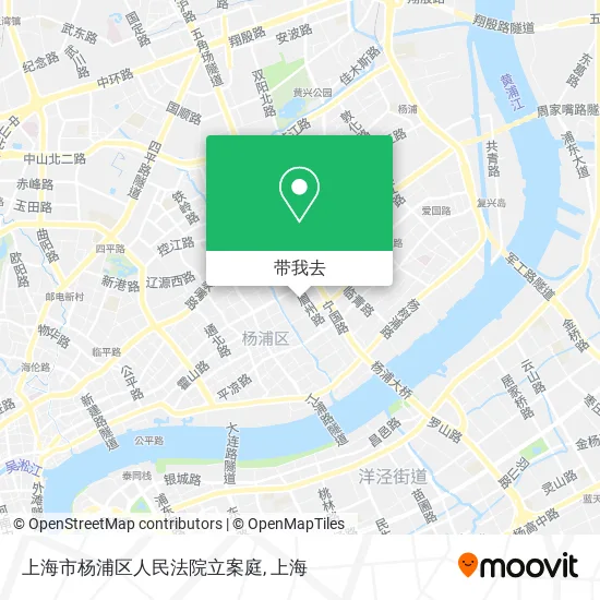 上海市杨浦区人民法院立案庭地图