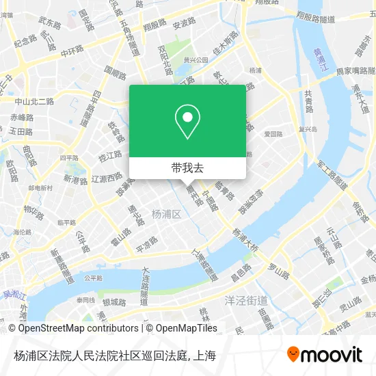杨浦区法院人民法院社区巡回法庭地图