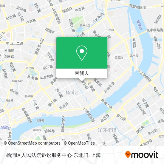 杨浦区人民法院诉讼服务中心-东北门地图