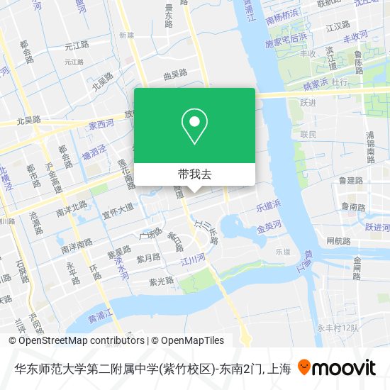 华东师范大学第二附属中学(紫竹校区)-东南2门地图
