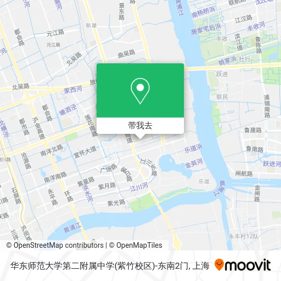 华东师范大学第二附属中学(紫竹校区)-东南2门地图