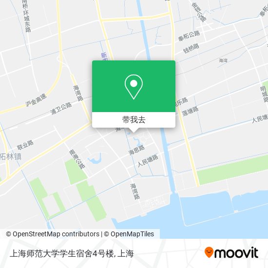 上海师范大学学生宿舍4号楼地图