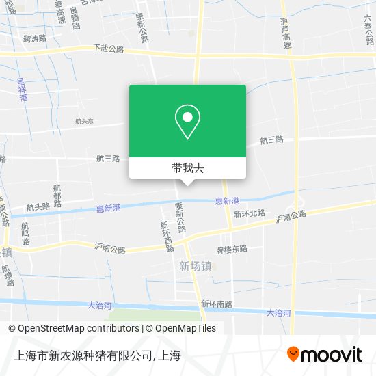 上海市新农源种猪有限公司地图