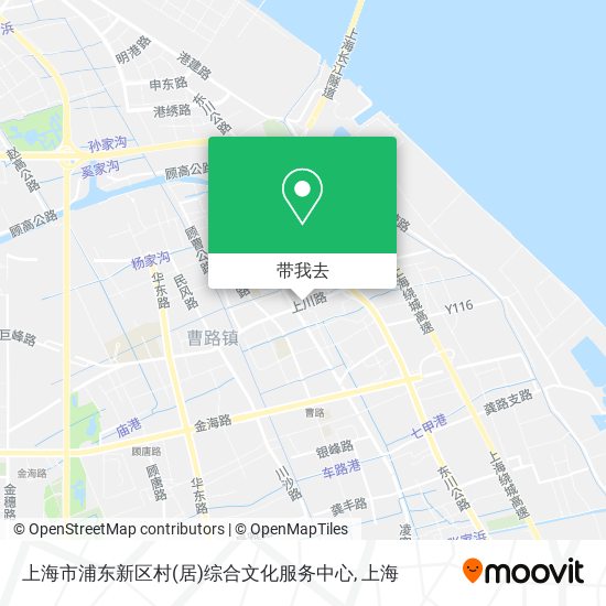 上海市浦东新区村(居)综合文化服务中心地图