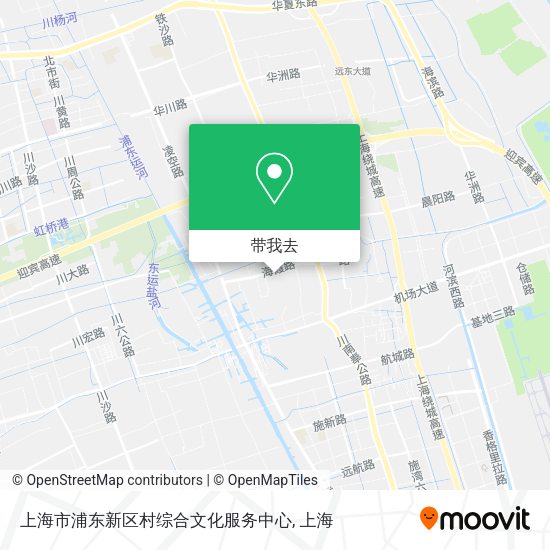 上海市浦东新区村综合文化服务中心地图