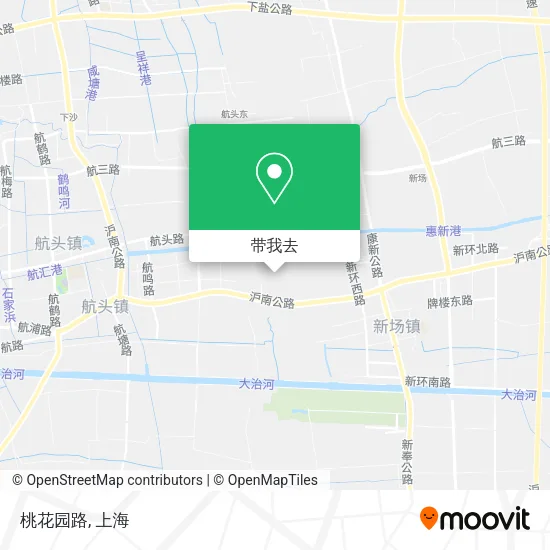 桃花园路地图