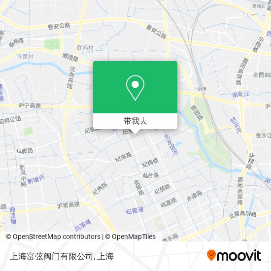 上海富弦阀门有限公司地图