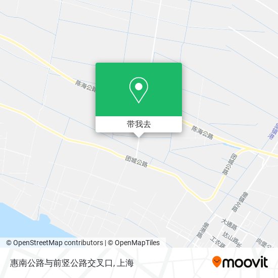 惠南公路与前竖公路交叉口地图