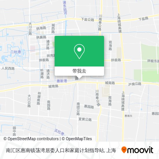 南汇区惠南镇荡湾居委人口和家庭计划指导站地图