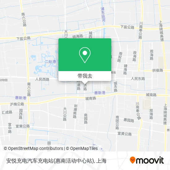 安悦充电汽车充电站(惠南活动中心站)地图
