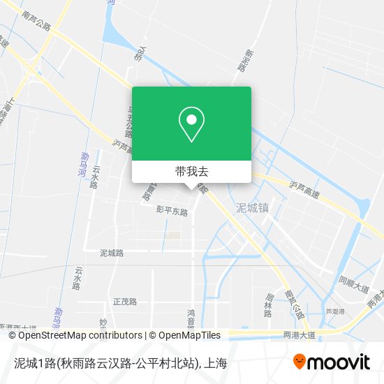 泥城1路(秋雨路云汉路-公平村北站)地图