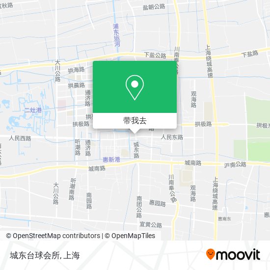城东台球会所地图