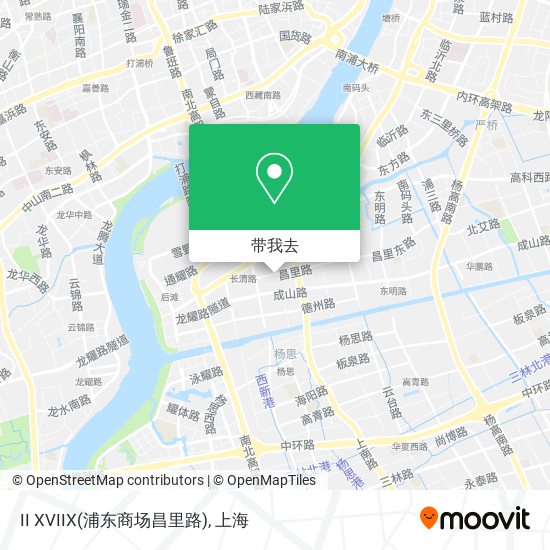 II XVIIX(浦东商场昌里路)地图