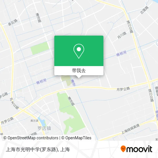 上海市光明中学(罗东路)地图