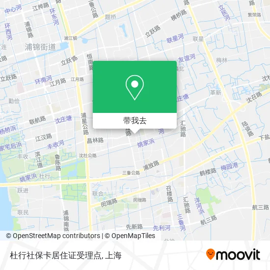 杜行社保卡居住证受理点地图