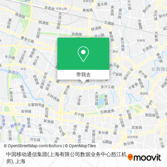 中国移动通信集团(上海有限公司数据业务中心怒江机房)地图