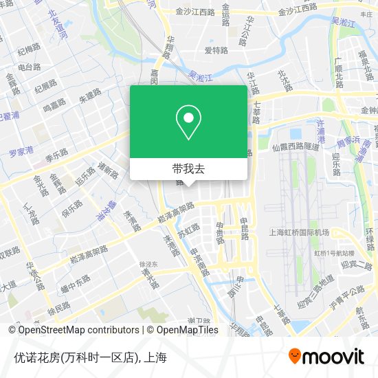 优诺花房(万科时一区店)地图