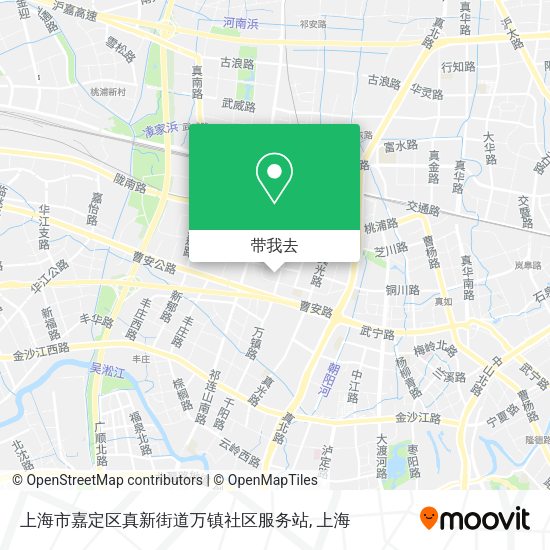 上海市嘉定区真新街道万镇社区服务站地图