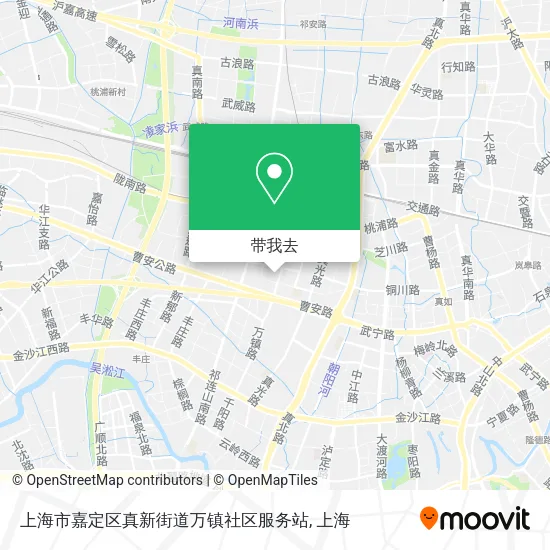 上海市嘉定区真新街道万镇社区服务站地图