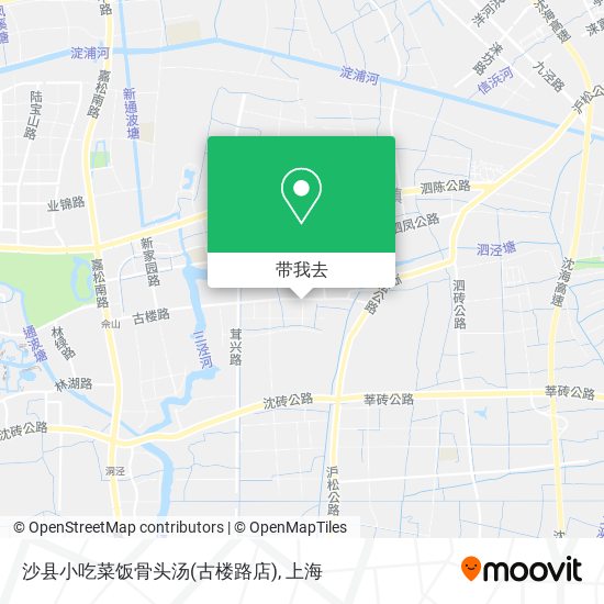 沙县小吃菜饭骨头汤(古楼路店)地图